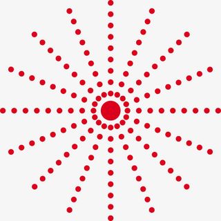 波点雪花装饰素材免抠