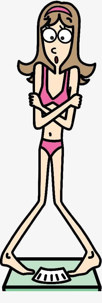 手绘卡通比基尼美女素材免抠