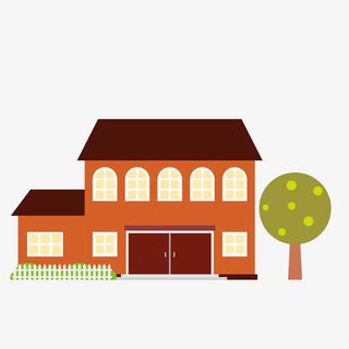 矢量卡通装饰扁平化屋子图标免抠