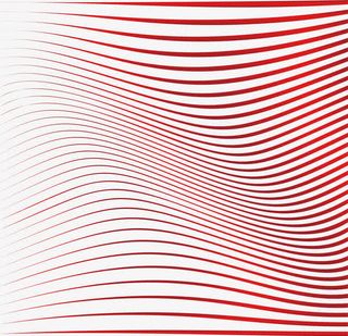 红色渐变曲线背景免抠