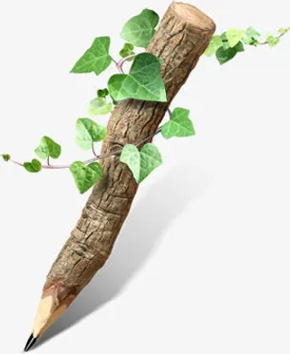 夏日海报木棍树藤免抠