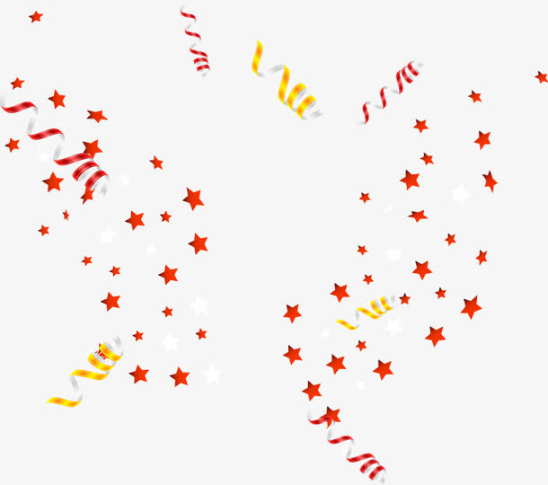 撒花礼花庆祝矢量免抠