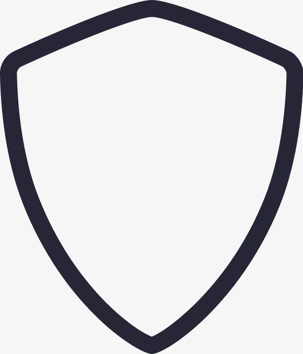 盾，盾牌，logo，黑色免抠