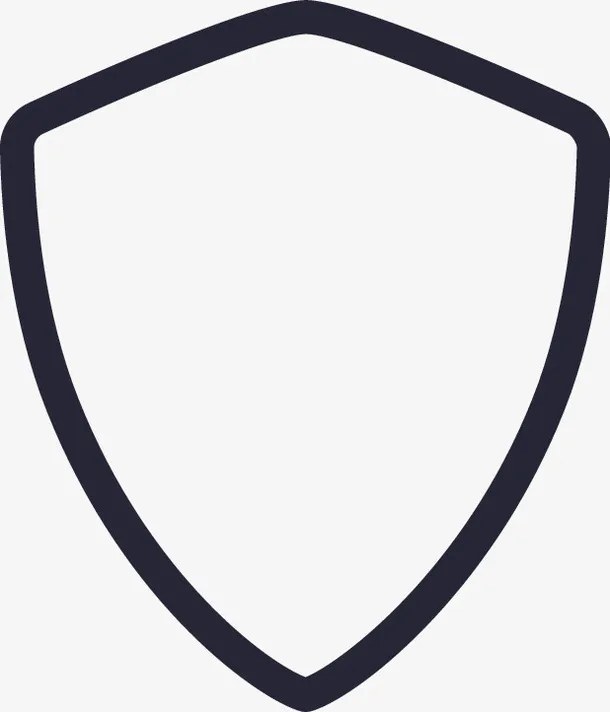 盾，盾牌，logo，黑色免抠