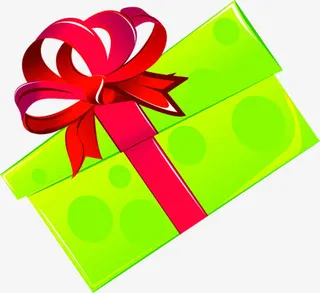 绿色礼盒圣诞节素材素材免抠