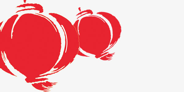 手绘版红灯笼免抠