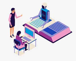 手机机器人PNG免抠