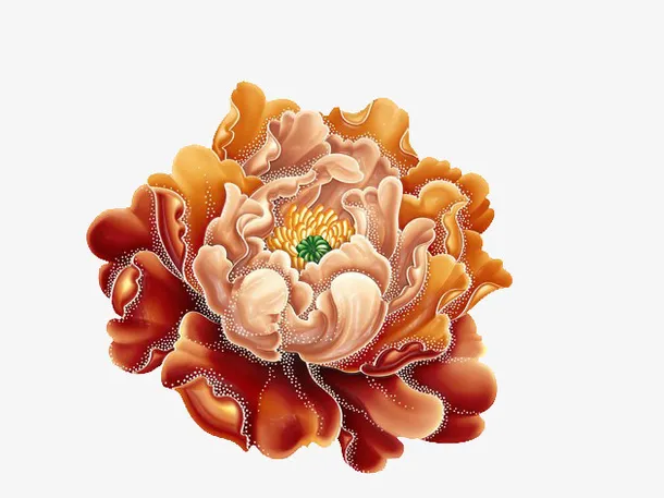 牡丹花开免抠