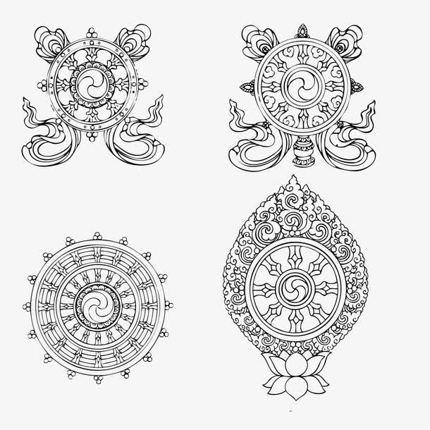 佛教元素*矢量素材免抠