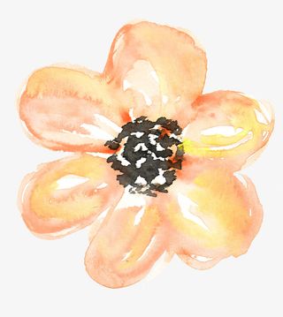 唯美水彩花朵素材免抠