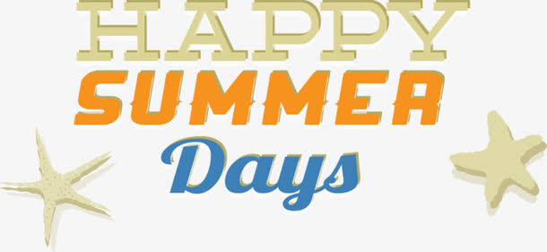 happy summer days免抠