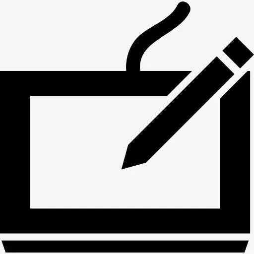 绘图板的数字工具图标免抠
