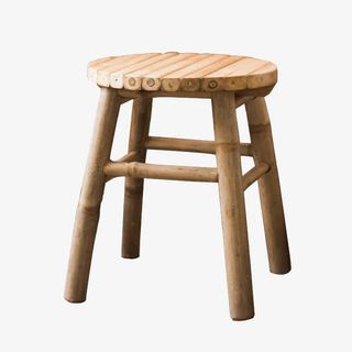 越南实心竹凳子免抠