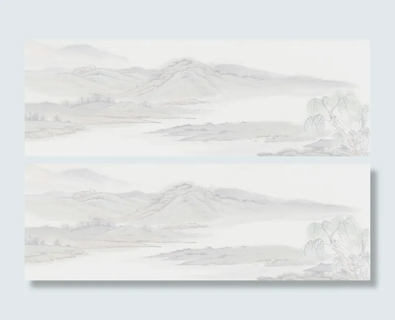 古典山水唯美背景banner高清