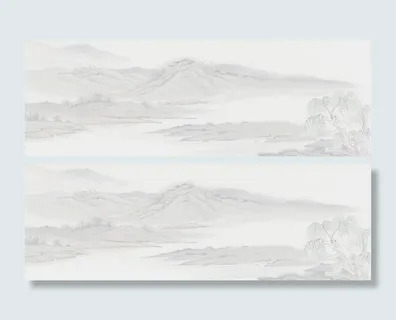 古典山水唯美背景banner高清