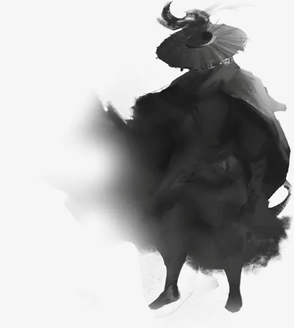 黑色 兜里 披风 角色png素材免抠