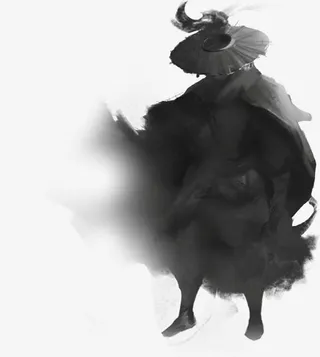 黑色 兜里 披风 角色png素材免抠