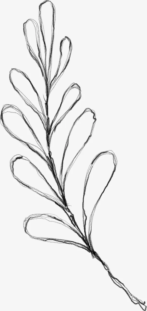 水墨花朵元素74免抠