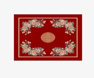 古典中式花纹地毯免费图片免抠