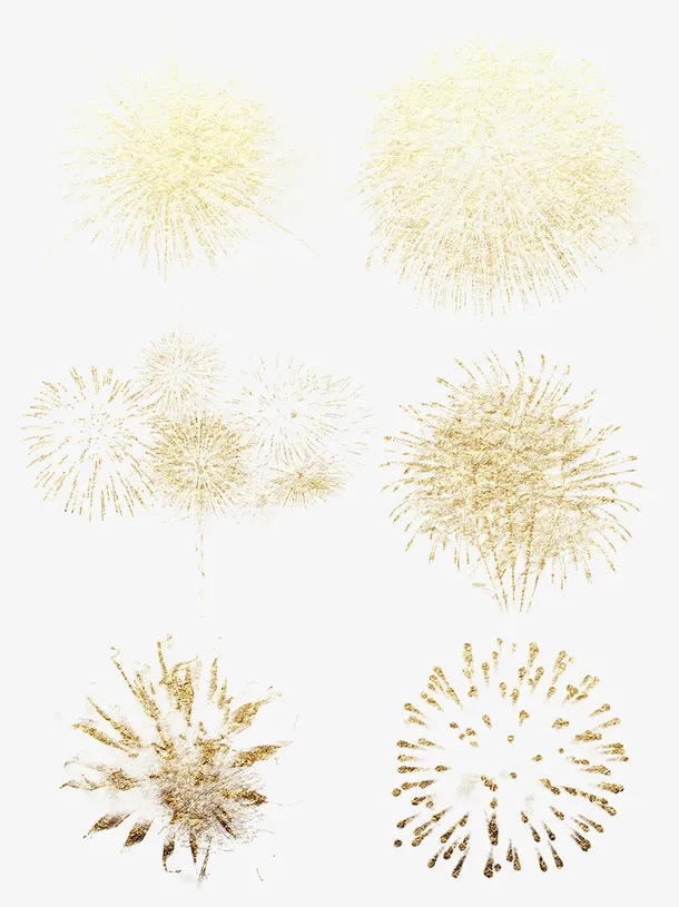 金色烟花素材1免抠