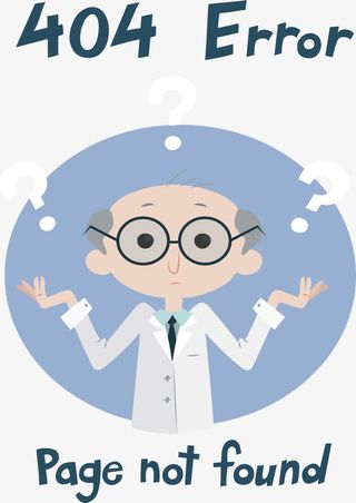 遇到难题的科学家免抠