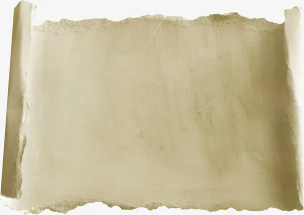 画轴图片画轴边框 手撕画纸免抠