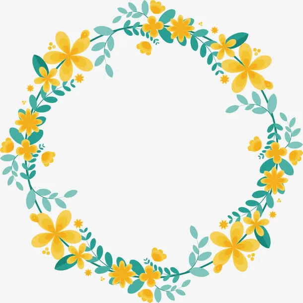 黄色小花免抠