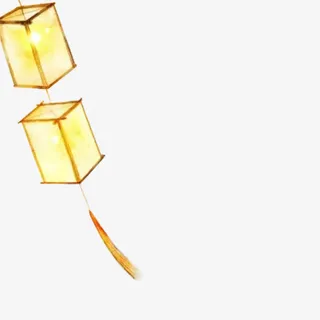 灯笼连起来的灯笼纸糊的灯笼免抠