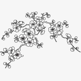 梅花装饰图案免抠