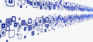 蓝色正方体免抠