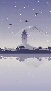 简约渐变紫色扁平H5图高清