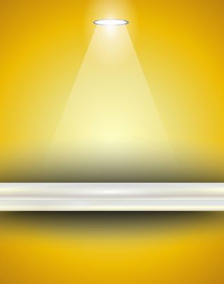 单只灯商品展示平台金色背景高清