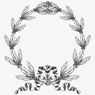 复古叶子花纹免抠