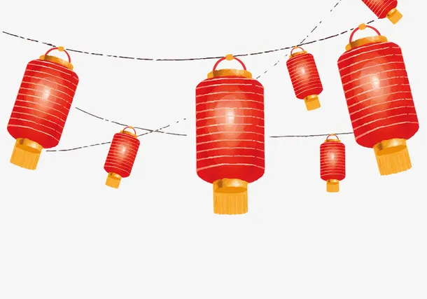 除夕灯笼 红色灯笼 中国风 装饰免抠装饰中国风元素
