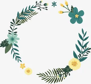 复古风野花花藤免抠