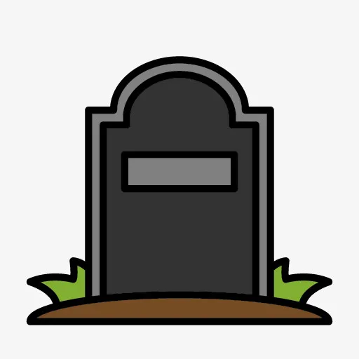 手绘墓碑免抠