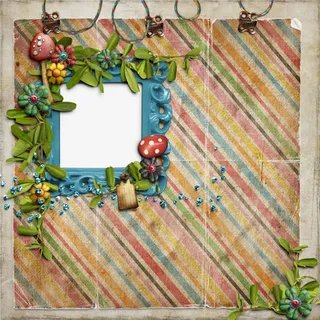 可爱儿童电子相框免抠