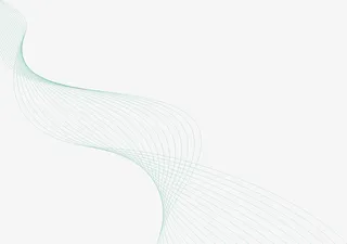 绿色线条花纹免抠