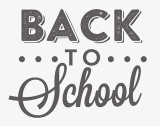 矢量创意黑色返校日英文字体免抠