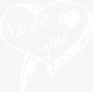 粉笔手绘爱心免抠