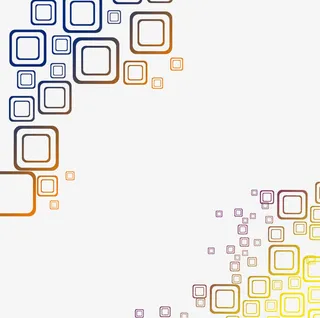 炫彩几何方框免抠