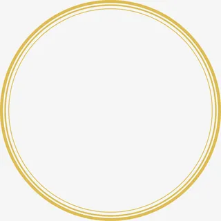 黄色圆圈框架免抠