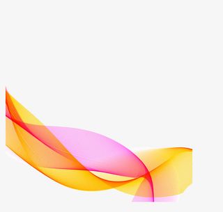 粉橘色波纹免抠