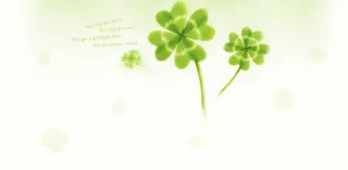 手绘四叶草背景高清