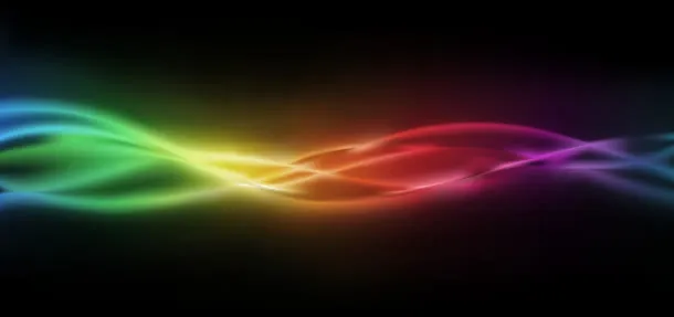 动感绚丽飘带彩带光效免抠