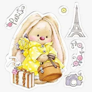 手绘插画大耳朵人物免抠