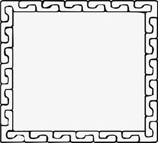 线条黑线框免抠