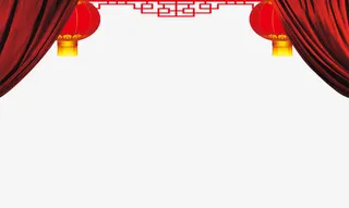 过年海报背景红色