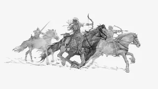 打仗的人群免抠