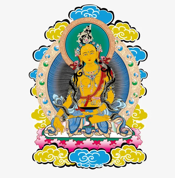 传统藏族佛教矢量素材免抠